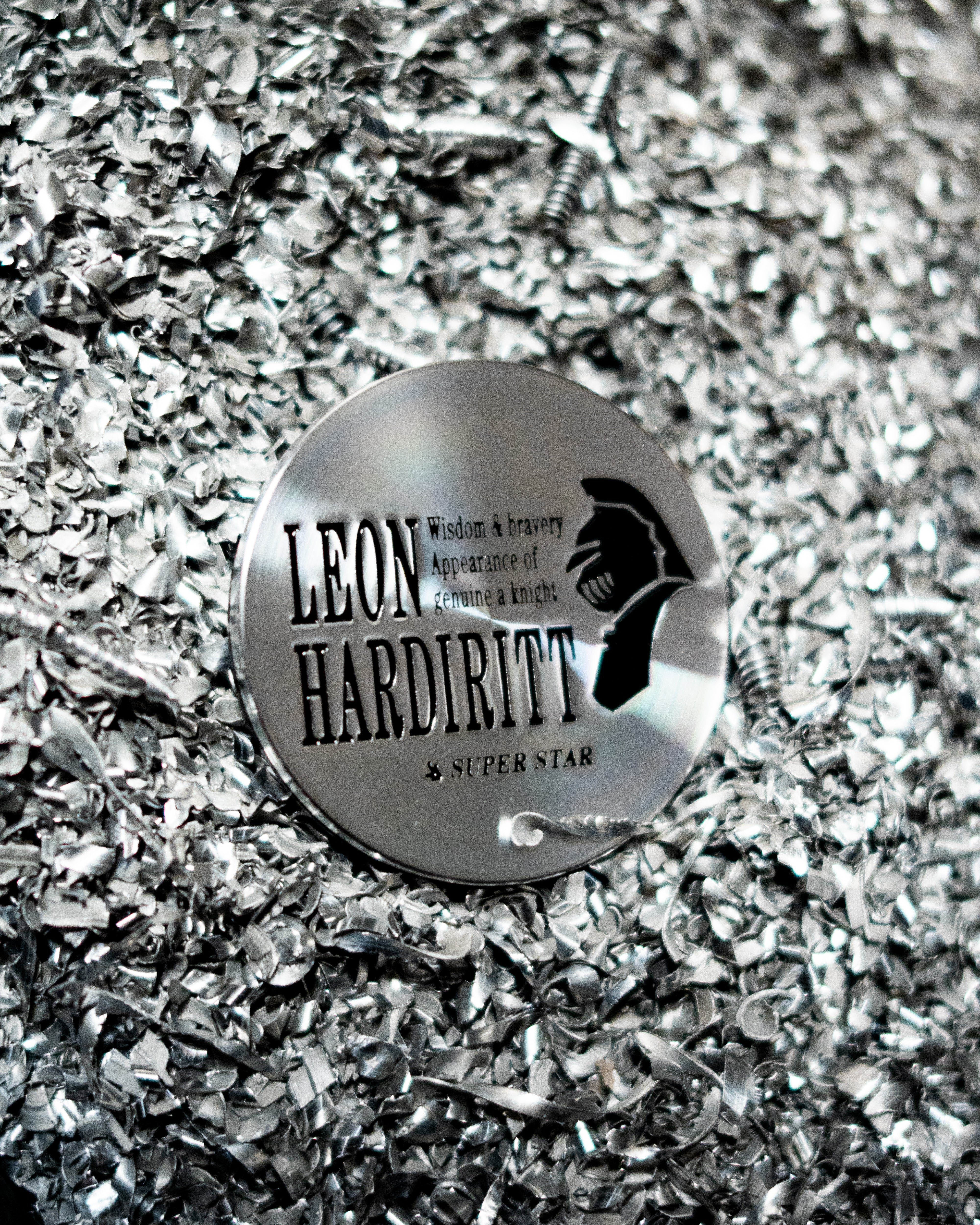 Leon Hardiritt Center Caps (Black Logo) - Plastic Clip