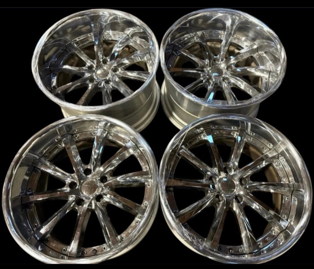 18” Weds Vishnu 5x114.3 Raw Polish
