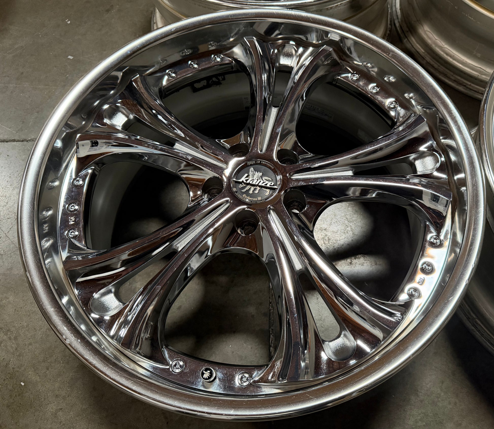 ＷｅｄS kｒａｎZdeＧｒａbeｎ ウッズクレンツェグランベル 20インチ 20” Weds Cerberus III chrome 5x114.3