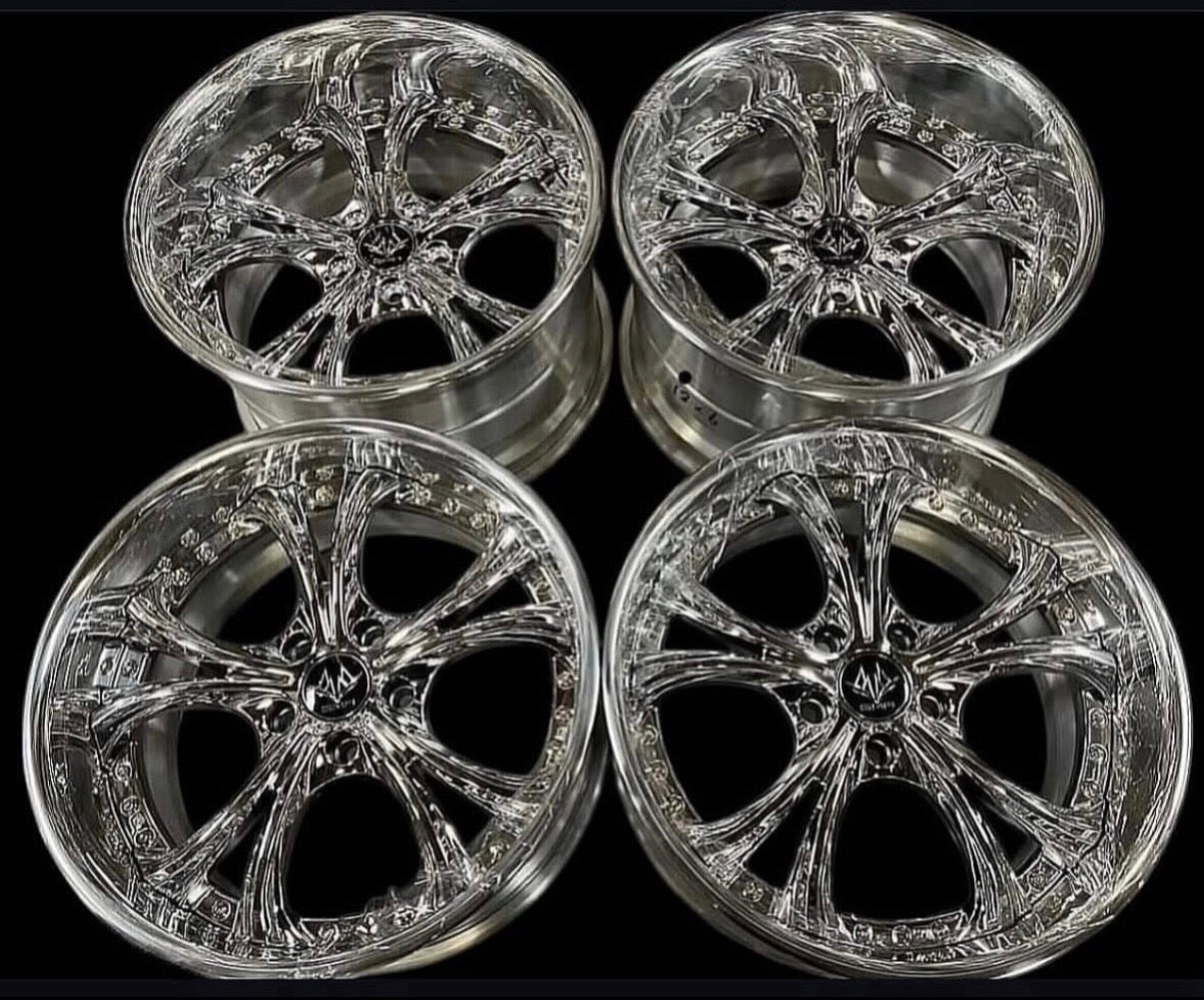 18” GMR Serpent 5x114.3 Vacuum chrome (Christmas sale)