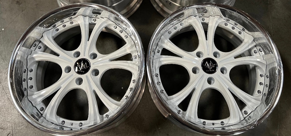 18” GMR Serpent 5x114.3 White (Pair of 2 wheels)