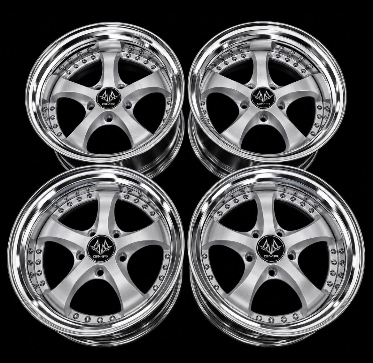 18” GMR Saint Step Silver 5x114.3 (2 piece version)