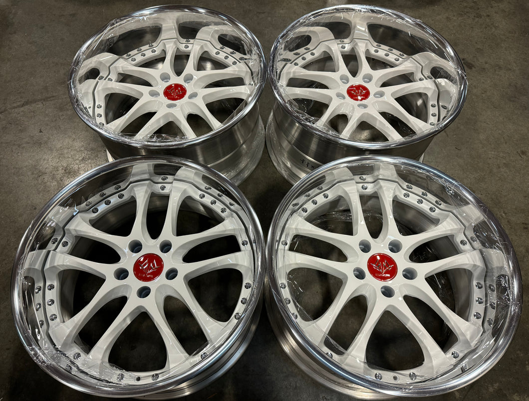 19” GMR Ceaser Reverse White 5x114.3 (SPECIAL)