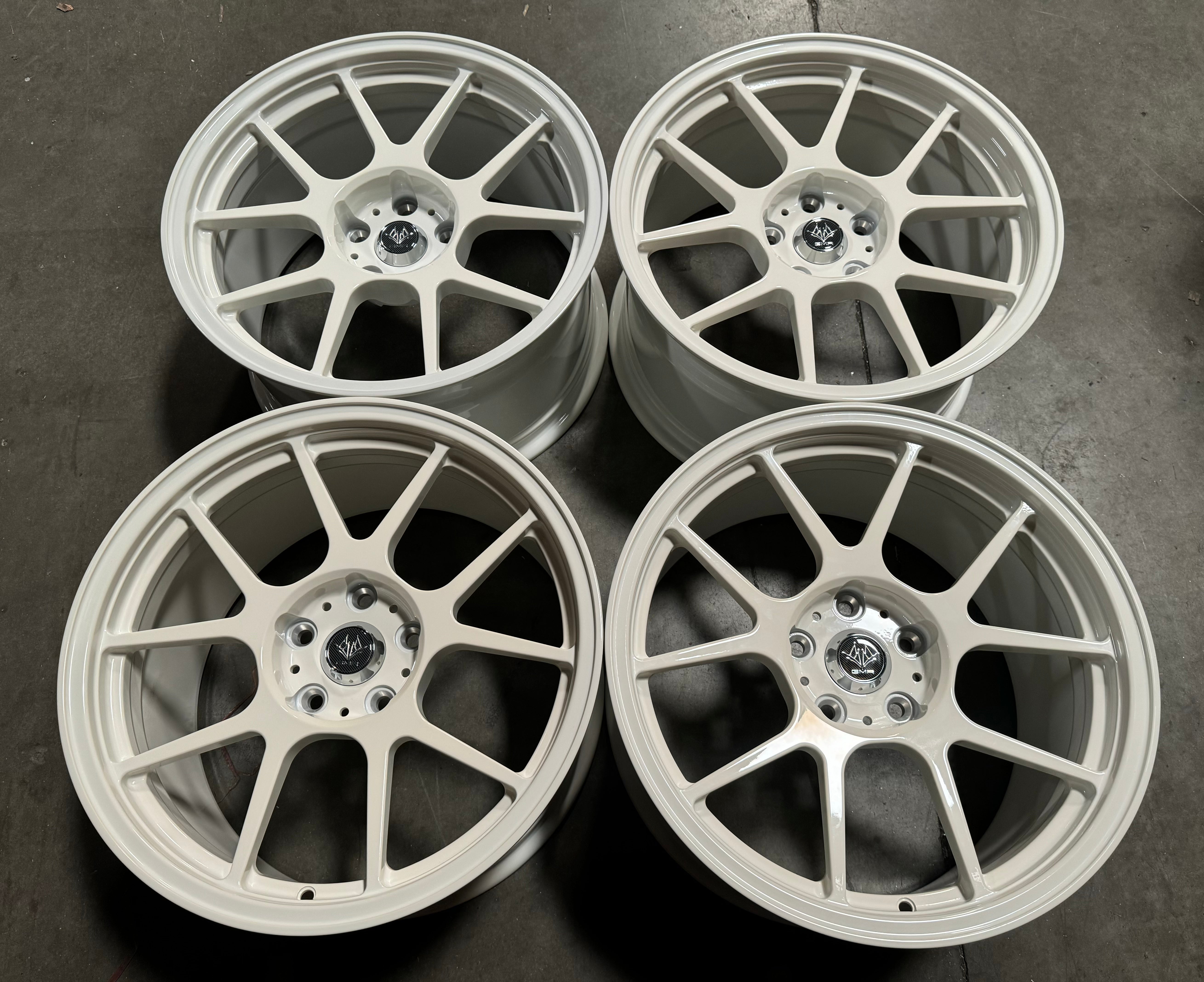 18” GMR T5 Forged Gloss Champion white 5x114.3