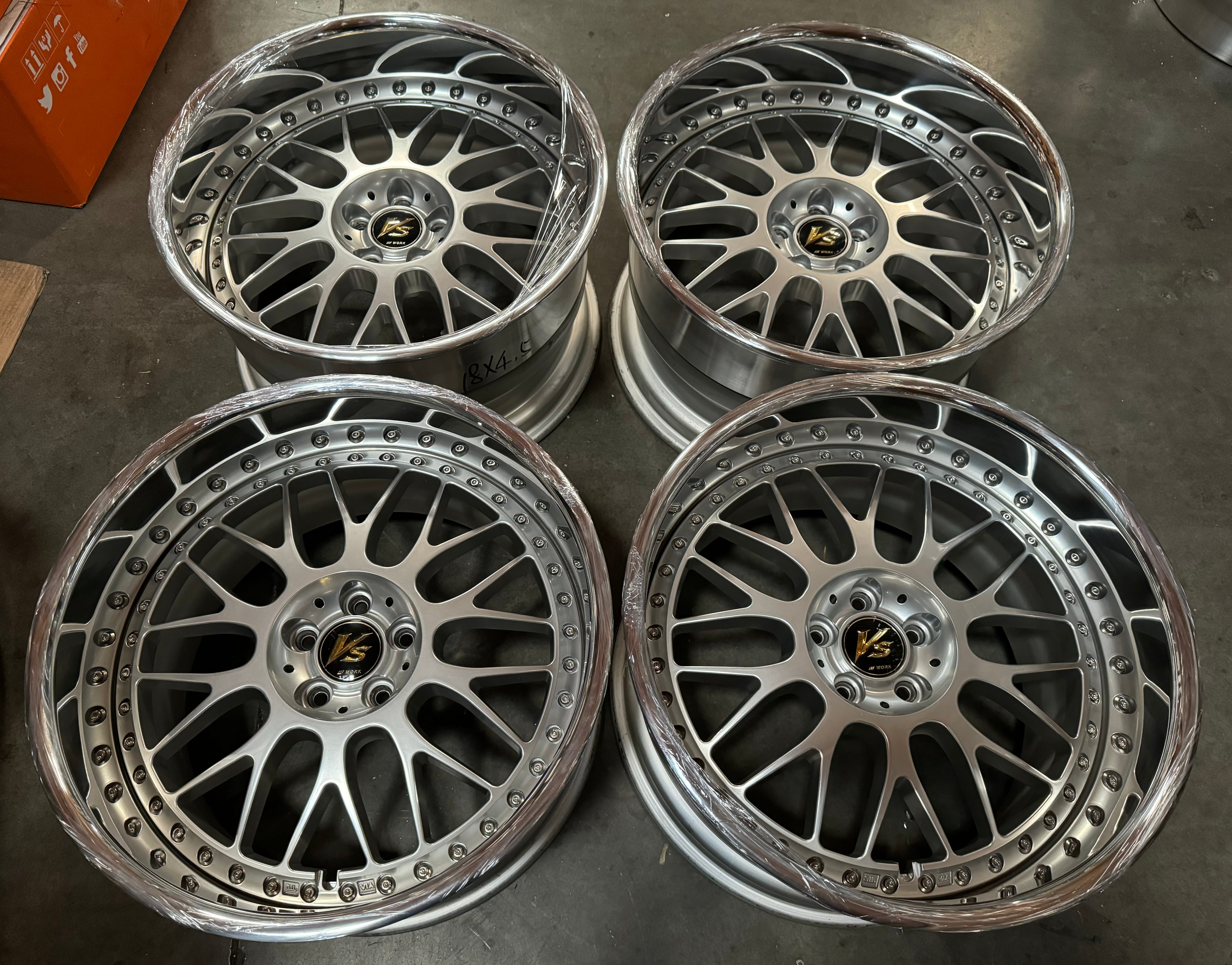 18” Work VS-XX 5x100 Silver