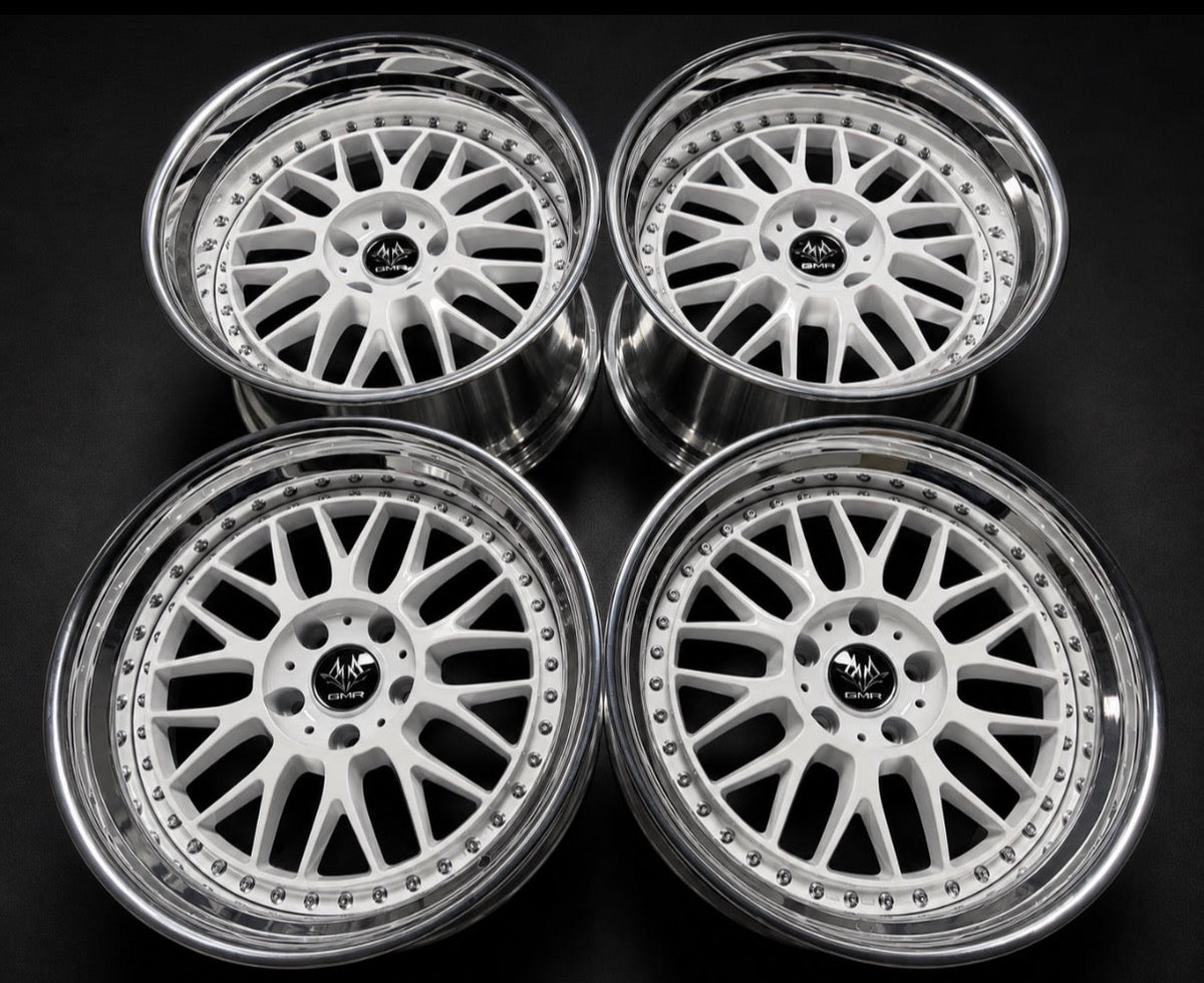 18” GMR Excalibur Step 5x120 White 2pcs version