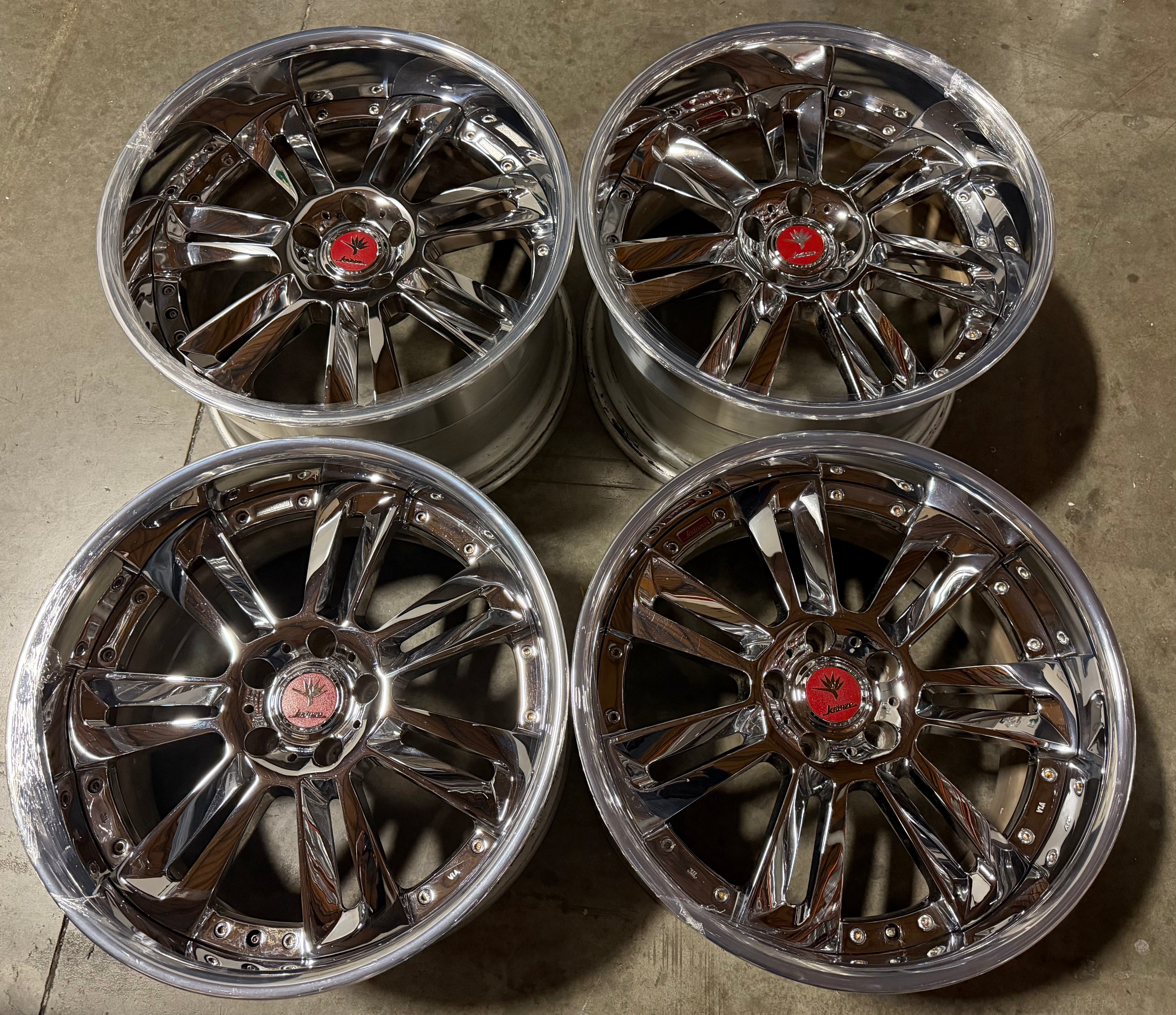 19” Weds Glossa 5x114.3 chrome