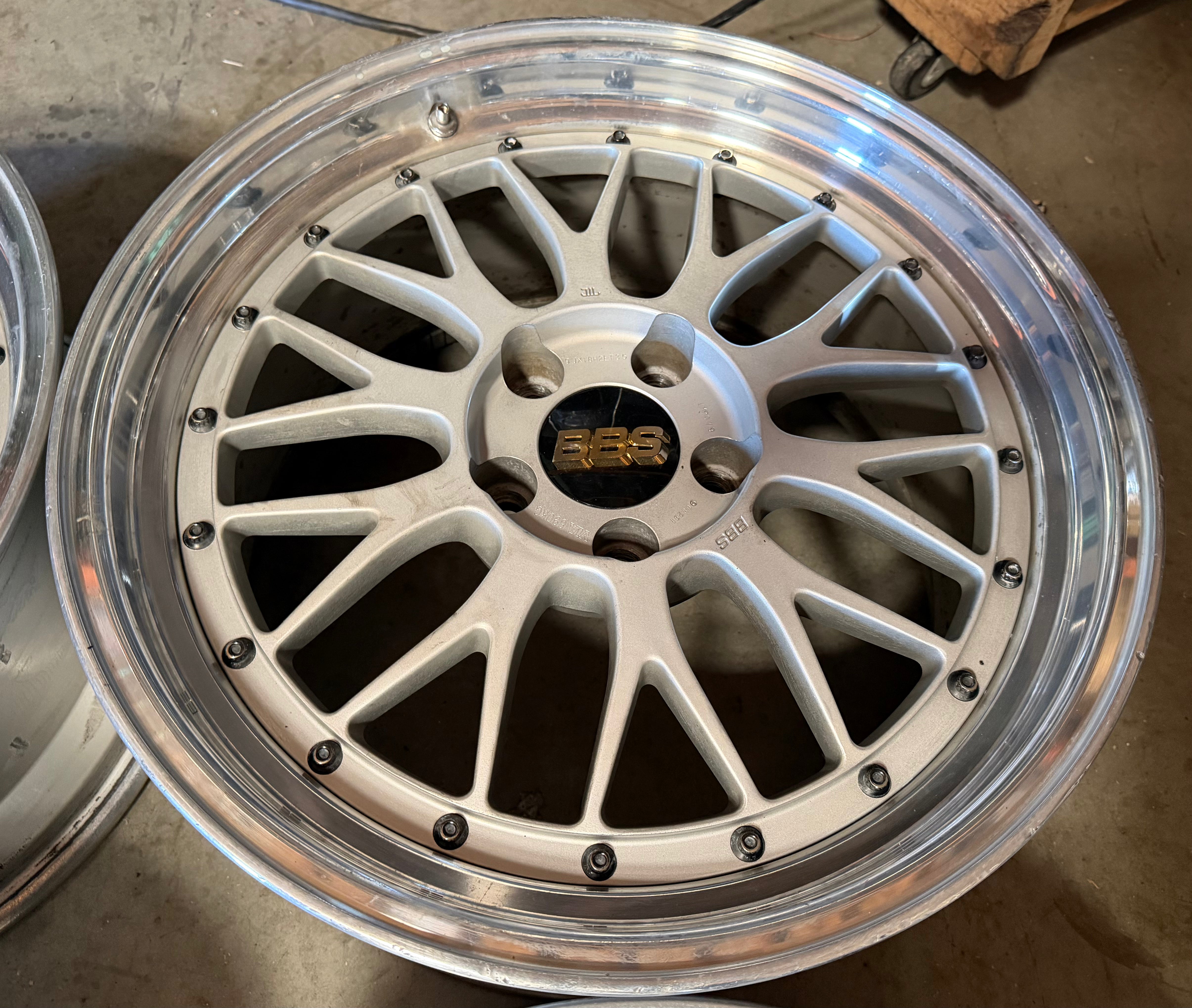 18” BBS LM 5x114.3 Stagger Silver