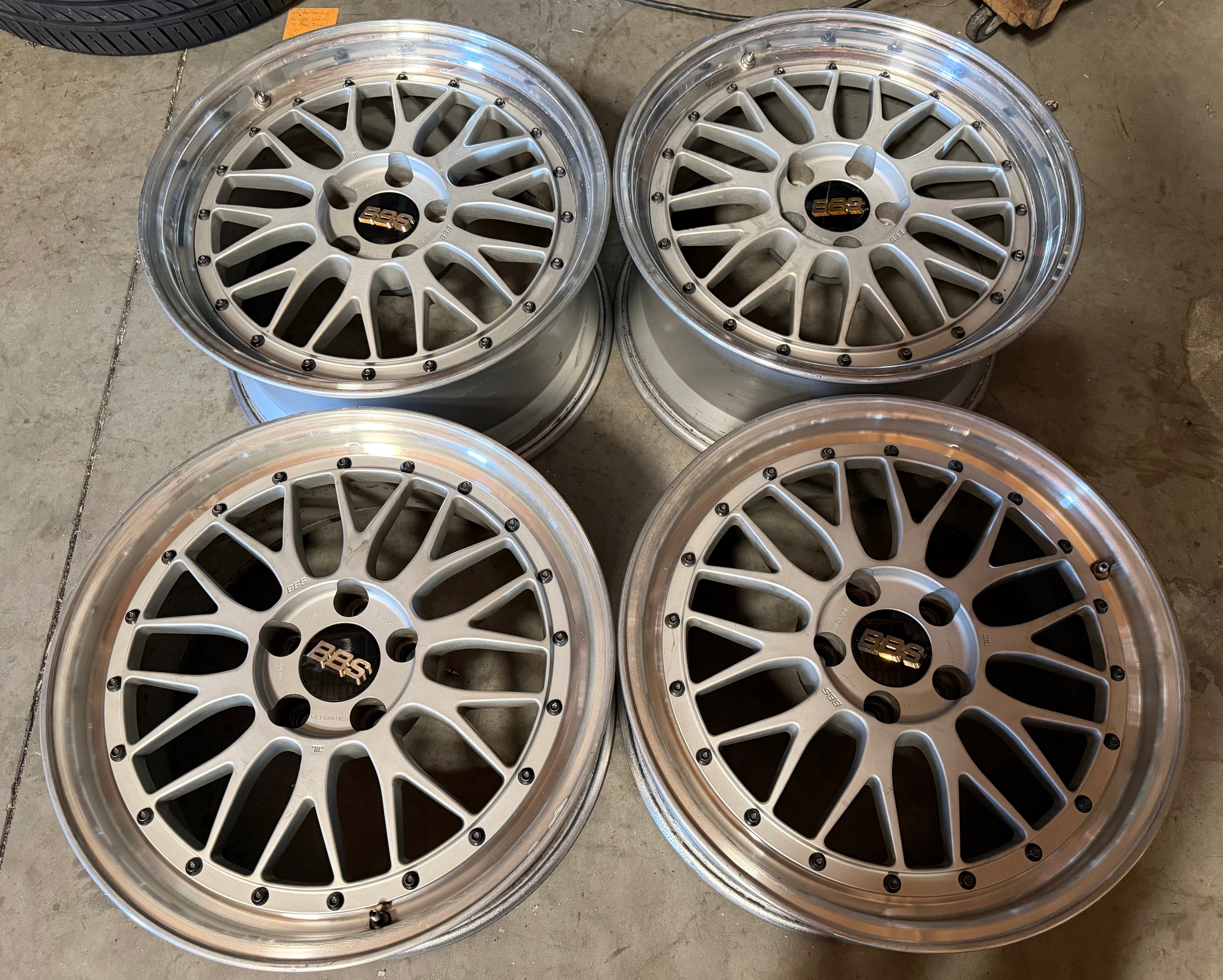 18” BBS LM 5x114.3 Stagger Silver