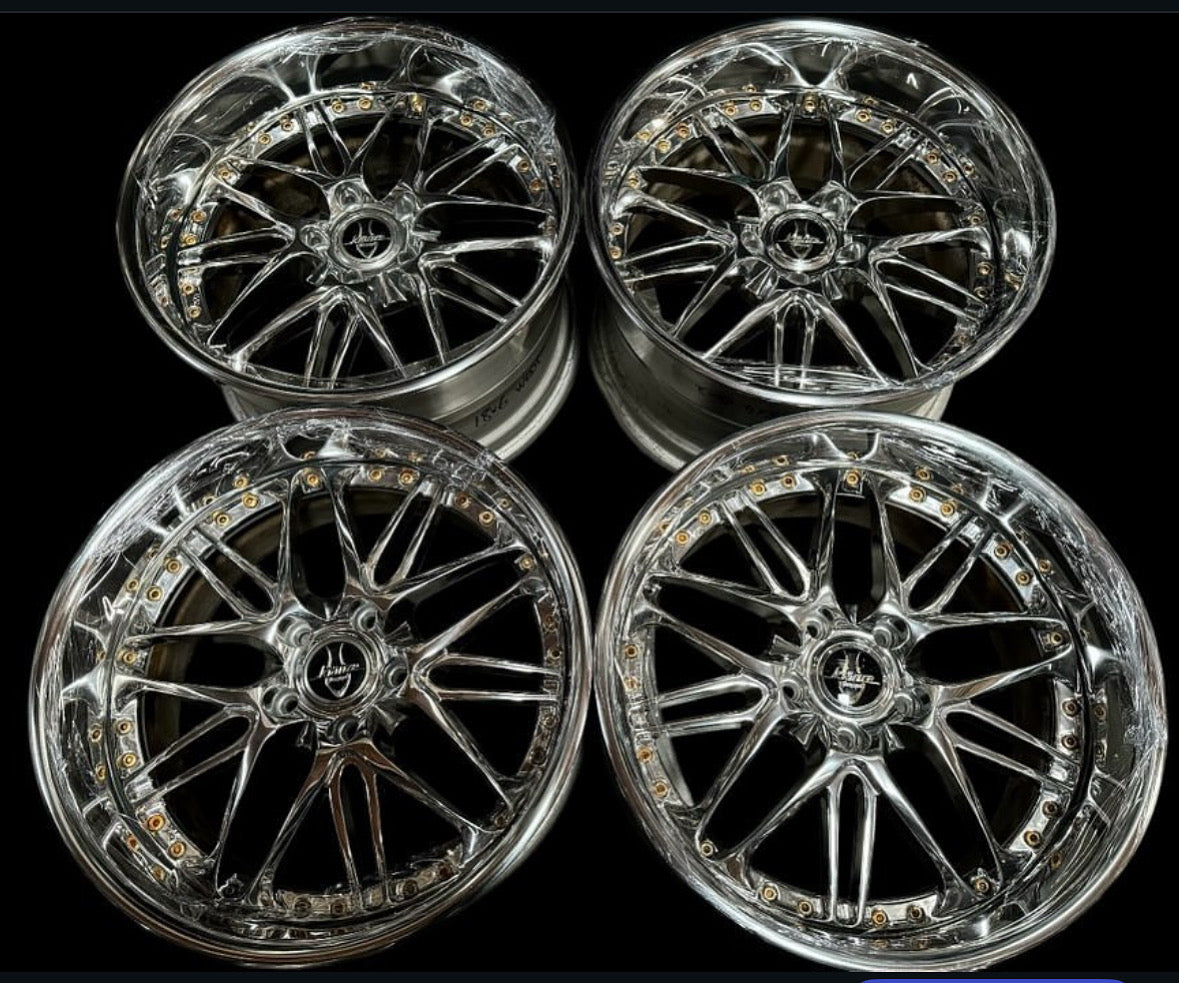 18” Weds Borphe 5x114.3 Raw Polish